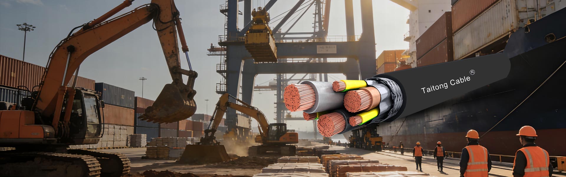 रबर-शीथ केलेल्या केबल्स